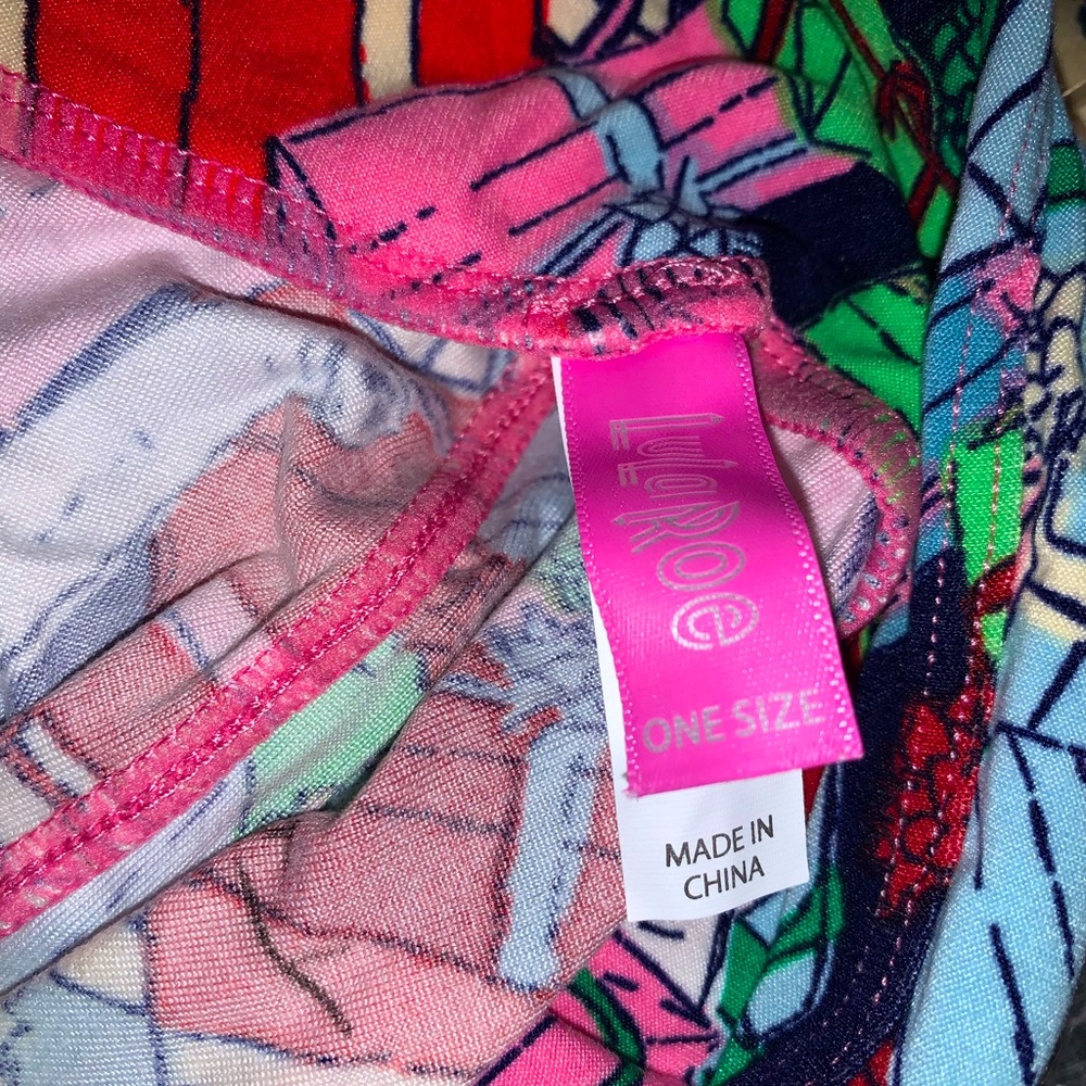 LuLaRoe OS White Elephant Holiday Leggings-Hard To Find (Unicorn) - Picture 3 of 3